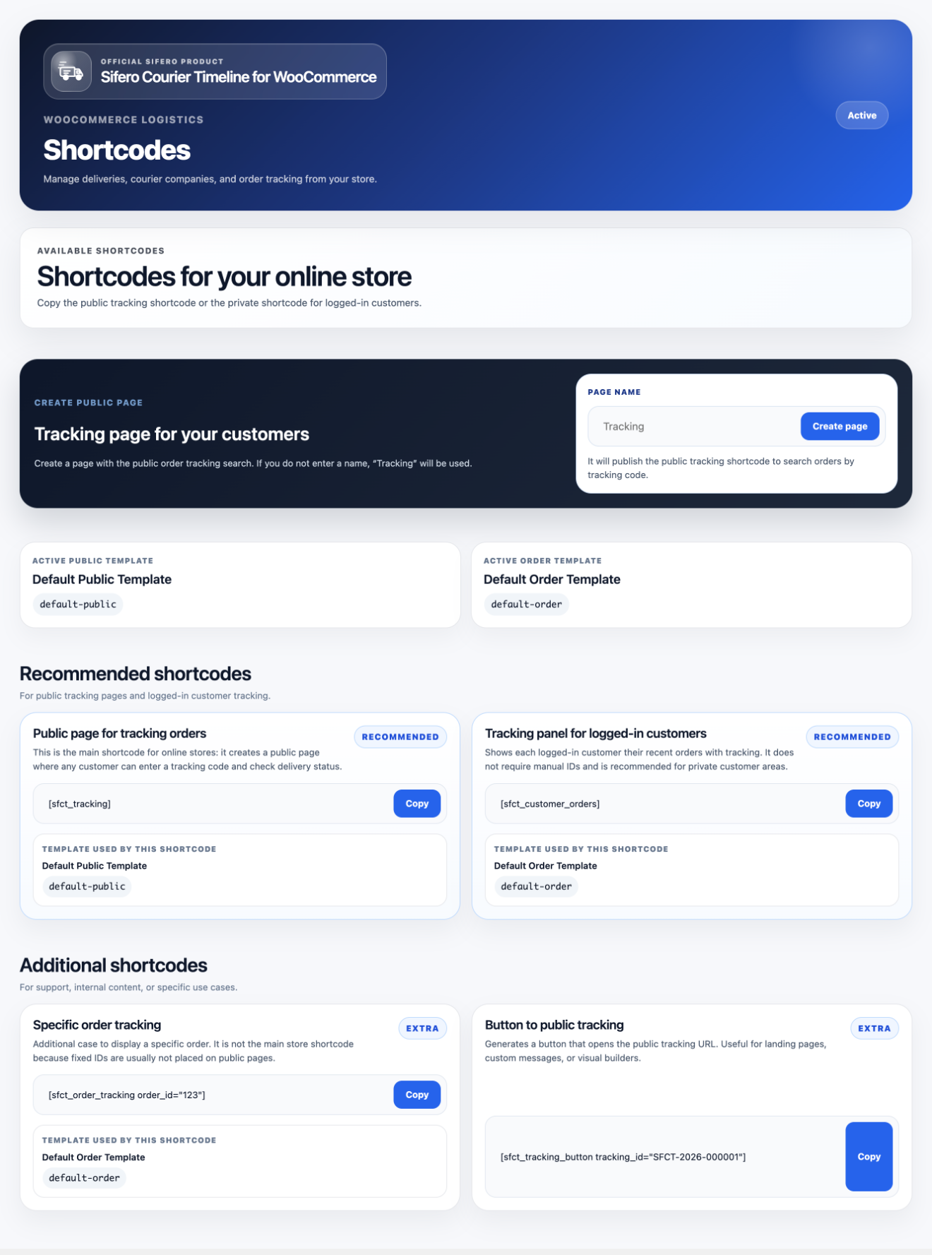 Customer account